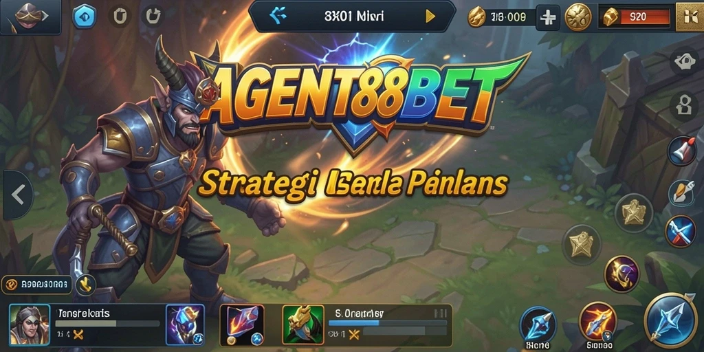 Tampilan gameplay AGENT88BET yang menakjubkan dan strategis.