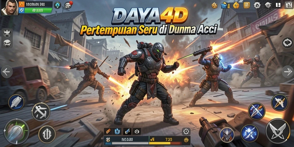 Tampilan gameplay aksi yang mendebarkan di DAYA4D.