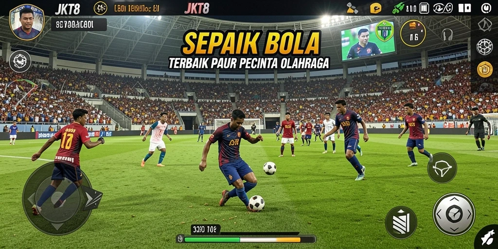 Tangkapan layar gameplay JKT8 yang mendebarkan saat pertandingan berlangsung.