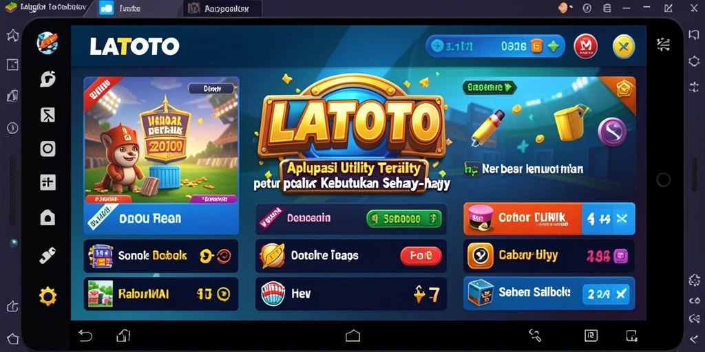 Screenshot LATOTO menampilkan antarmuka sederhana dan fungsionalitas aplikasi Utility.