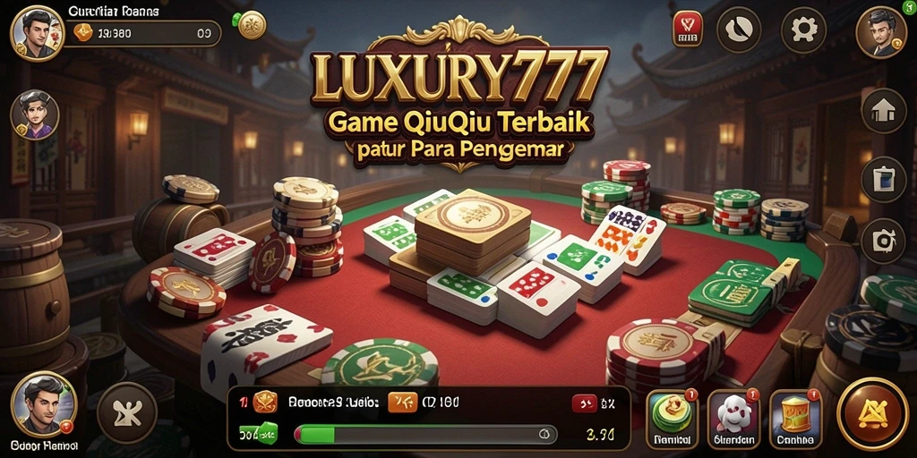 Tangkapan layar gameplay LUXURY777 menampilkan keseruan permainan QiuQiu.
