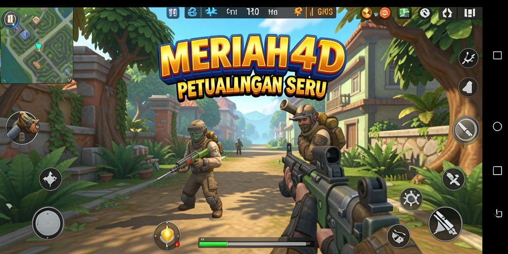 Tampilan aksi mendebarkan dalam gameplay MERIAH4D.