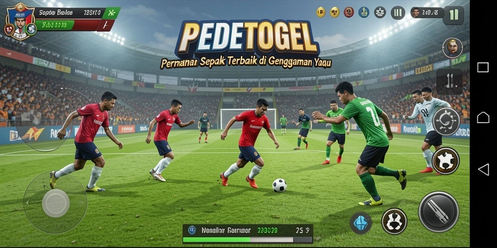 Tampilan gameplay intens dalam PEDETOGEL saat pertandingan berlangsung.