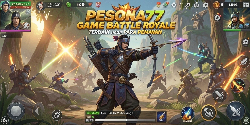 Tampilan gameplay PESONA77 yang mendebarkan dalam pertempuran Battle Royale.