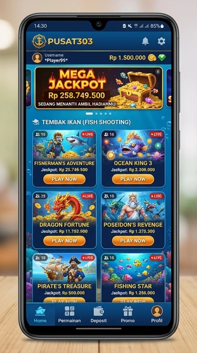 Fitur keamanan aplikasi di pusat303.